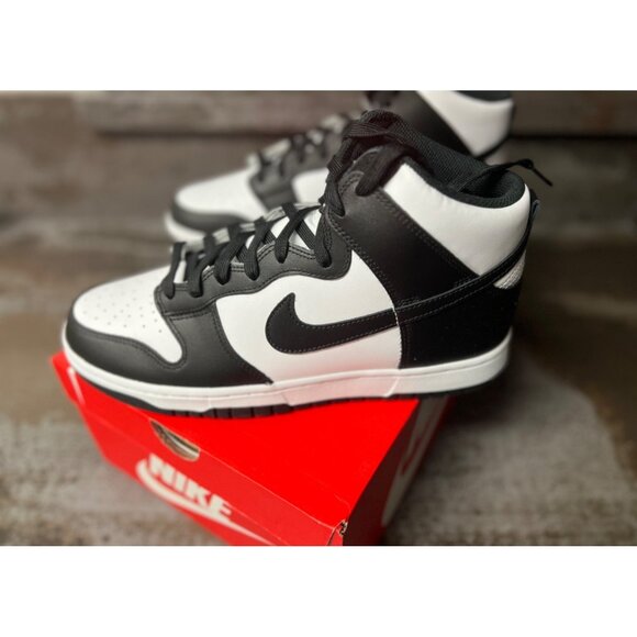 Nike Dunk High Black White (2021) Size 10.5- DD1399-105 - Picture 8 of 14